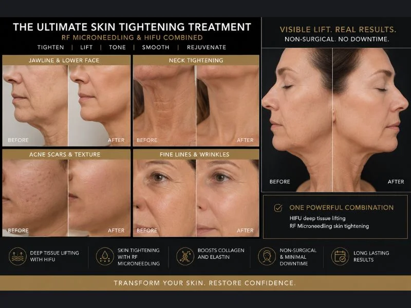 Results of combined treatment for the ultimate skin tightening treatment Underwood